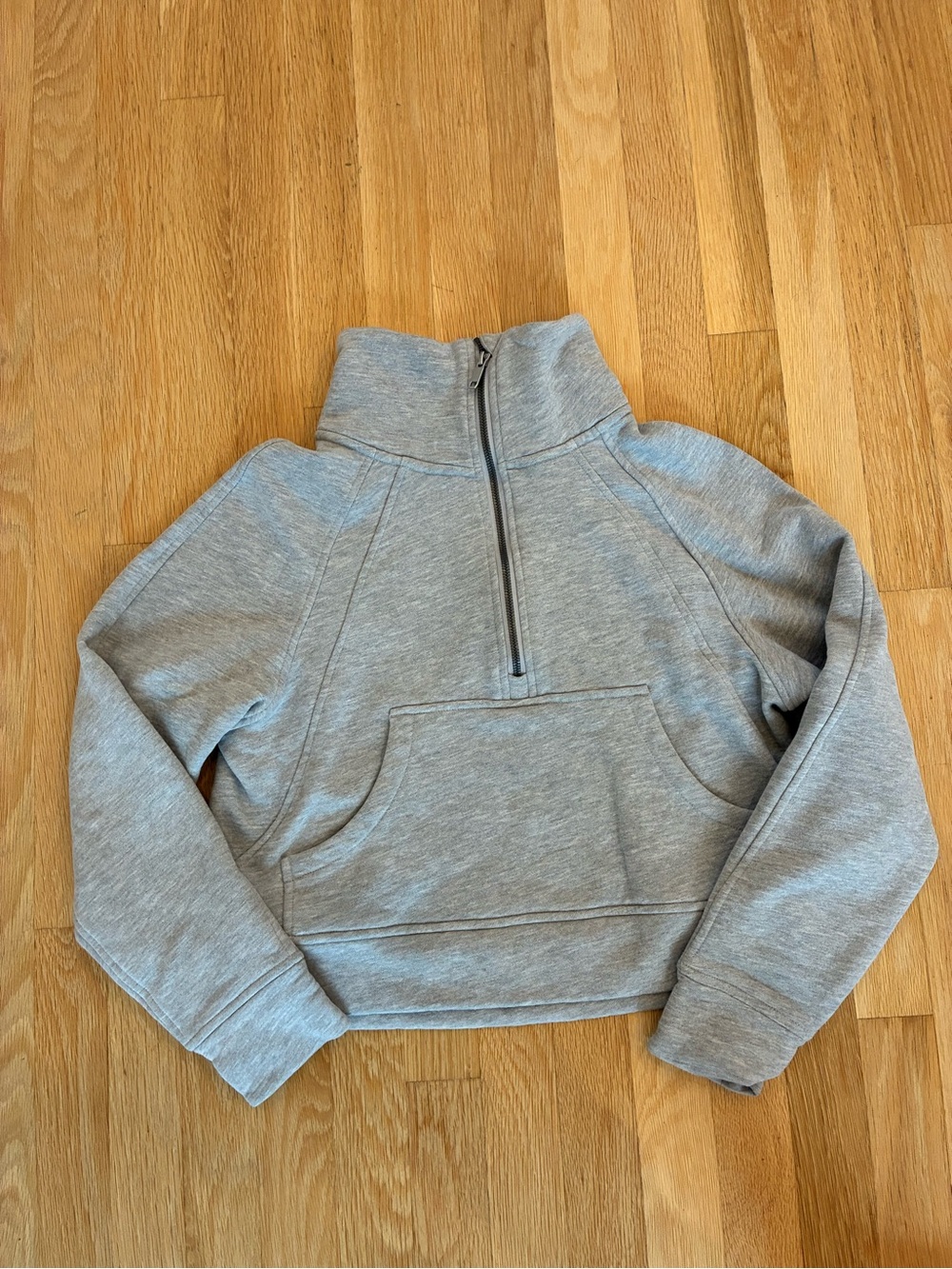 THE GYM PEOPLE Womens Half Zip Pullover Fleece Crop Sweatshirt XS